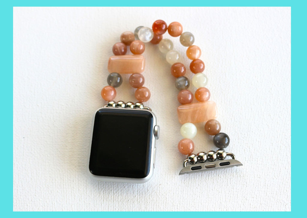 Moonstone and Aventurine Bracelet Watch Band for Apple Watch