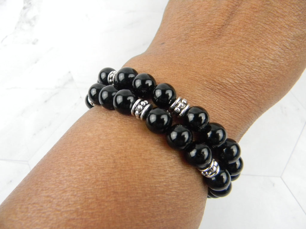 Black Onyx Stretch Bracelet