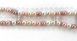 Floral and White Shell Pearls Watch Band for Apple Watch